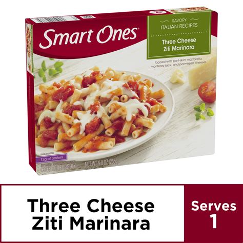 Smart Ones Classic Favorites Three Cheese Ziti Marinara 9 Oz Box