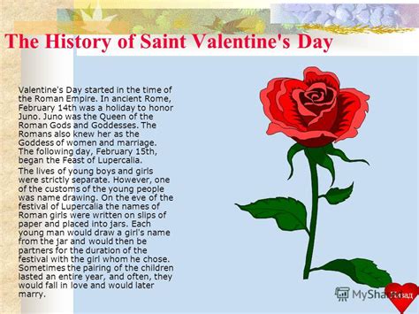Презентация на тему st valentines day st valentines day valentines day history the history of