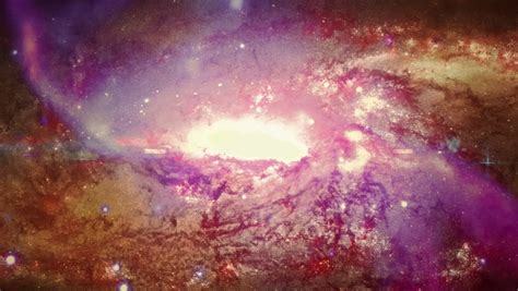 Through A Colorful Spiral Galaxy Stock Footage Video 8576485