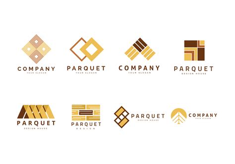 Logo For Parquet Laminate And Flooring Vector Collection 163462