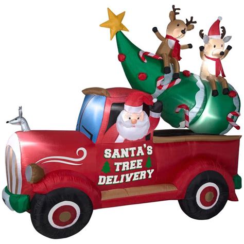 Holiday Living 787 Ft X 935 Ft Lighted Santas Delivery Truck