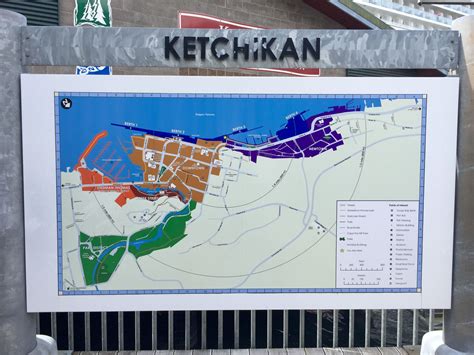 Ketchikan Street Map Avid Alaska Travel Viajes Destinations