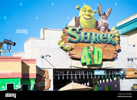 Shrek 4d Ride Universal Studios Orlando Florida Usa Stock Photo Alamy