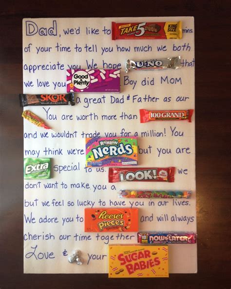 Father S Day Ideas With Candy Father