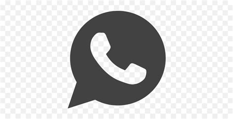 Logo Media Message Social Whatsapp Icon Whatsapp Logo Png Grey