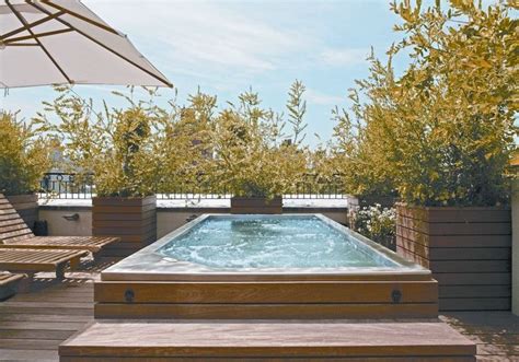 Rooftop Plunge Pool Luxury Hot Tubs Roof Garden Design Spa Hot Tubs