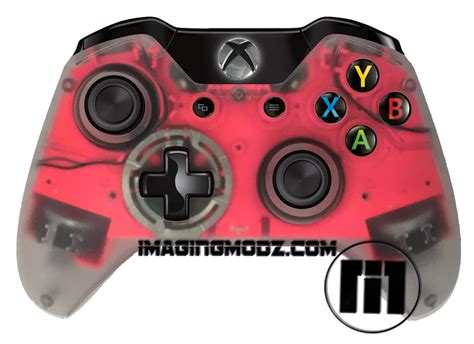 Clear Pink Xbox One Controller Imaging Modz