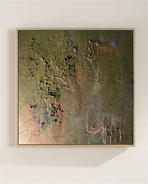 Bronze Textured Original Abstract Art Metallic Painting For Etsy