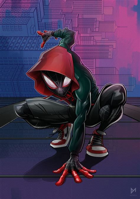 Thecomicninja “ Miles Morales By Dominic Mach ” Marvel Spiderman Art
