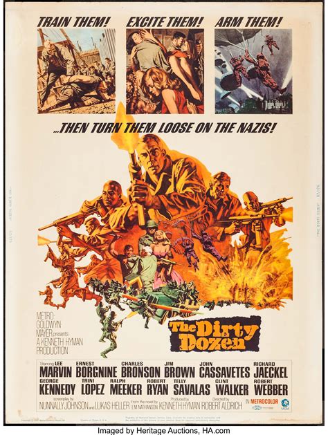 The Dirty Dozen Mgm 1967 Poster 30 X 40 War Movie Lot