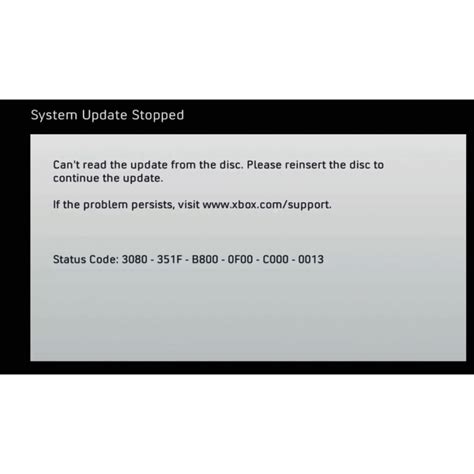 Xbox 360 Failed Update Repairswont Updateinsert Update Diskboltonuk