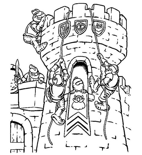 Knight and squire colouring page. Knights Coloring Pages - Coloringpages1001.com