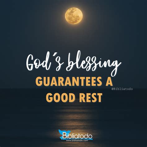 God´s Blessing Guarantees A Good Rest Christian Pictures