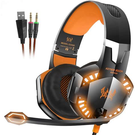 Kotion Each G2000 Stereo Gaming Headset Deep Bass Computer Game