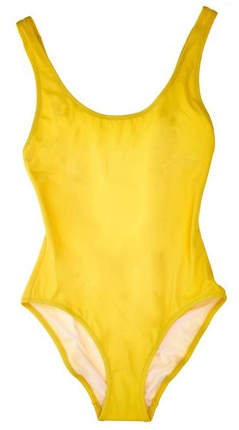 Lisa Perry Solid And Striped Bathing Suit In Yellow Lyst