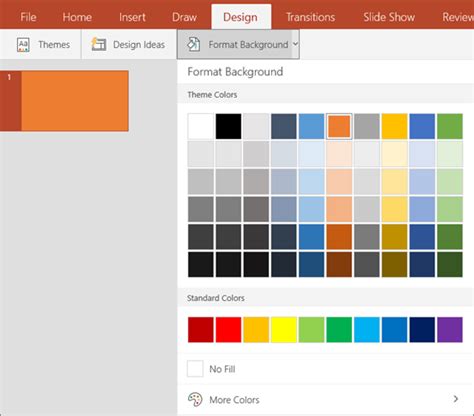 Change The Theme And Background Color Of Your Slides