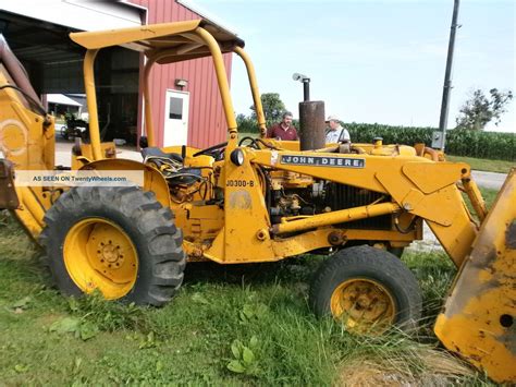 John Deere Jd 300 B Backhoe Farm 3521