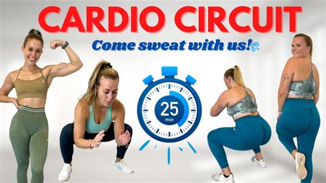 25 Min Full Body Cardio Workout No Equipment Needed Intense Circuit