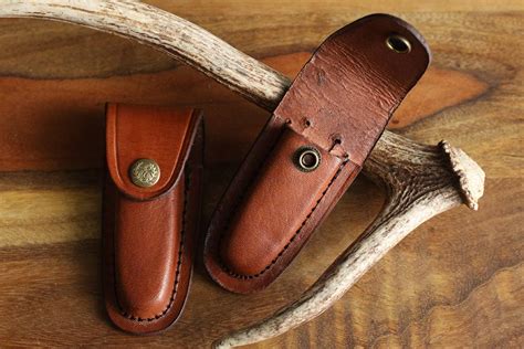 Small Brown Leather Sheath Fits 375 To 4 Inch Knives From Etsy