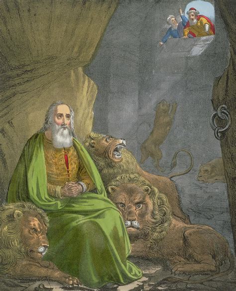 Daniel In The Lions Den Painting By Siegfried Detler Bendixen