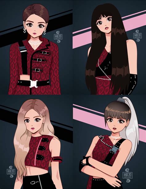 Blackpink Kill This Love Art Done By Mexicartoonist On Ig Black Pink Black Pink