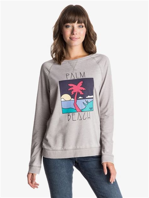 Ray Of Light Palm Beach Pullover Sweatshirt Roxy