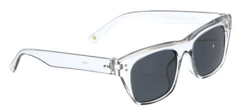 Glassy Santos Polarized Sunglasses Clear Black Polarized Lens Tactics