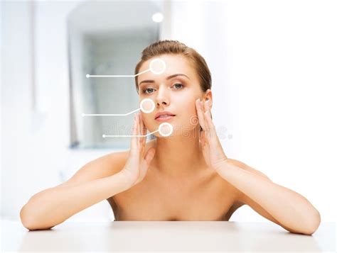 Face Of Woman With Dry Skin Stock Image Image Of Medical