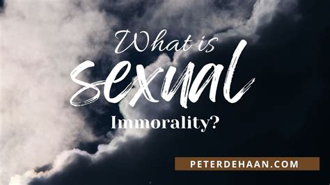 what is sexual immorality christian living