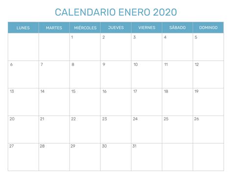 plantilla word calendario
