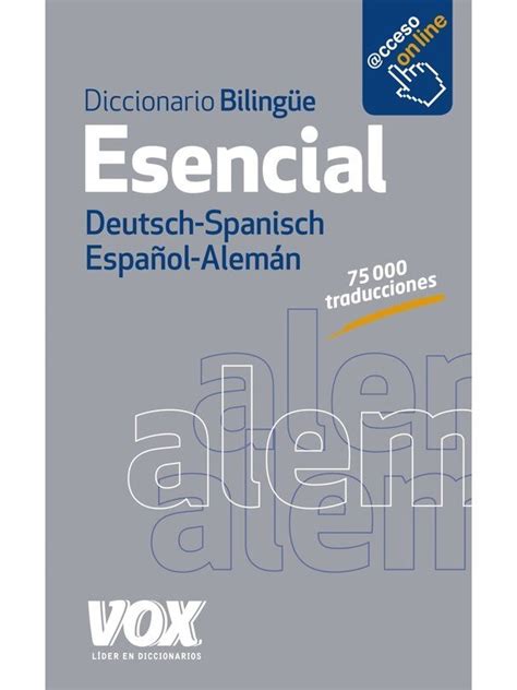 Diccionario Esencial AlemÁn Españoldeutsch Spanisch Aliexpress