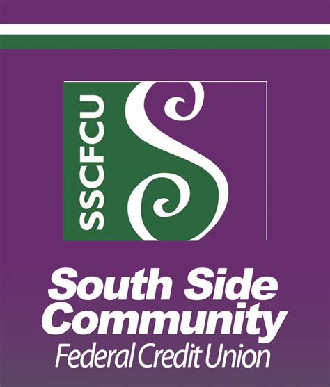 The South Side Community Federal Credit Union Logo On A Purple And
