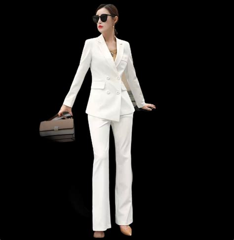 Fbt White Double Breasted Pant Suit Fashionbyteresa
