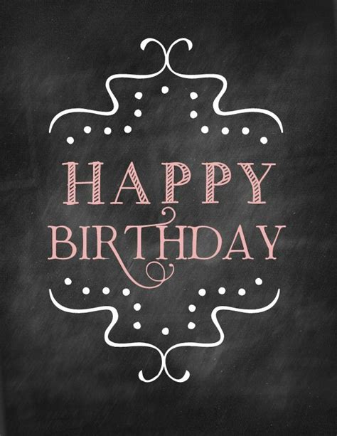 Happy birthday hand drawn calligraphy. Happy Birthday chalkboard art | Happy birthday chalkboard, Birthday chalkboard art, Happy ...