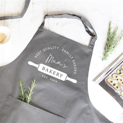 Personalised Bakery Apron By Precious Little Plum