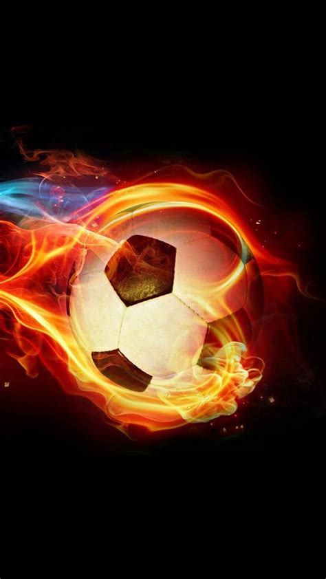 Awesome Wallpaper Soccer Ball With Flames Images