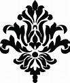 Damask Stencil Pattern - design png download - 821*973 - Free ...