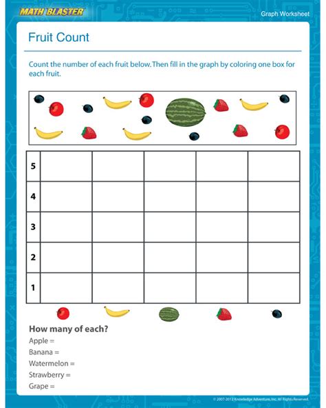 9 best images of free printable graphs for kindergarten