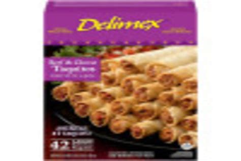 Delimex Beef And Cheese Large Flour Taquitos 42 Count Box My Food And