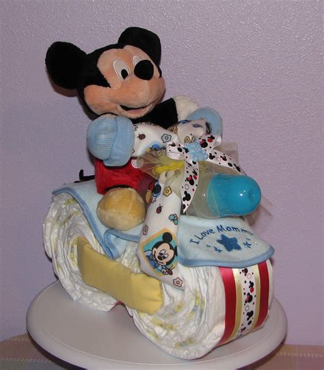 Mickey Mouse Diaper Motorcycle Diaper Motorcycle Cake Mickey Mouse