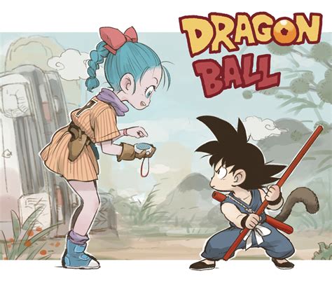 Son Goku Bulma And Tsuru Hiromi Dragon Ball And 1 More Drawn By