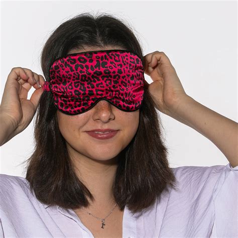 Catnap Silk Sleep Mask Raspberry By Just Add Style London