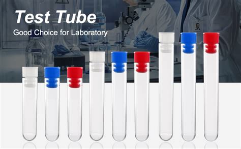 Uxcell 30 Pcs Plastic Test Tubes With Cap Polystyrene Mini Test Tube