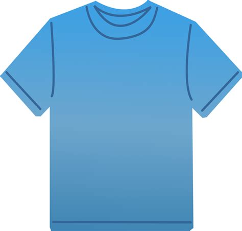 T Shirt Free Stock Photo Illustration Of A Blank Blue T Shirt 14944