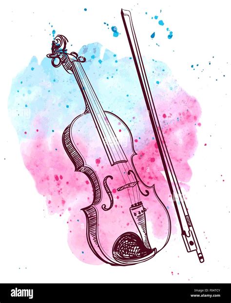 Hand Drawn Violin Stock Vector Image And Art Alamy
