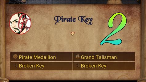 Pirate Key Crafting Part2pirate Medallion Broken Keygrand Talisman