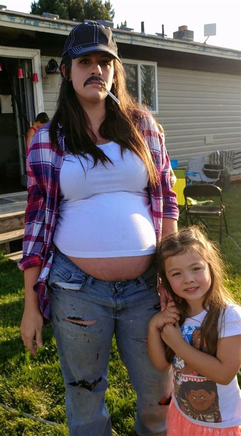 Pregnant Redneck White Trash Costume White Trash Party Redneck Costume Diy Costumes