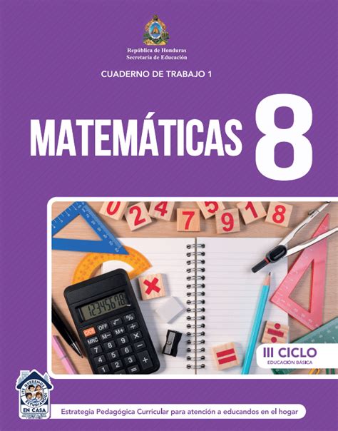 Cuaderno De Trabajo De Matematicas 8 Octavo Grado Honduras Zona Del