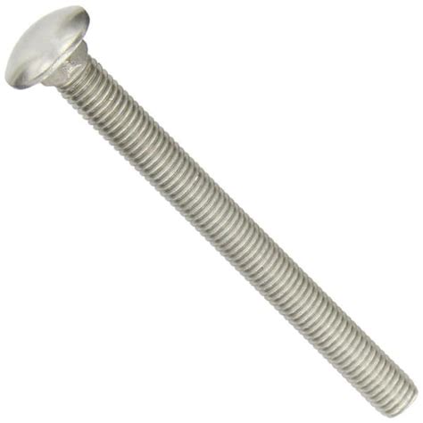 Robtec 12 In X 6 In Stainless Steel Carriage Bolt 10 Pack