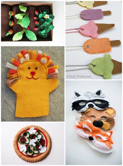 20 Fun Cute And Some Silly Felt Projects Recycled Crafts